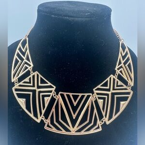 SBL Gold Geometric Statement Necklace – Egyptian Goddess Vibes ✨❤️